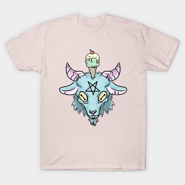 Ice cream Baphomet T-Shirt by yourlocalartplug